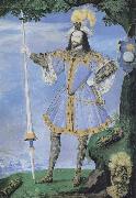 Nicholas Hilliard George Cliffor oil painting on canvas